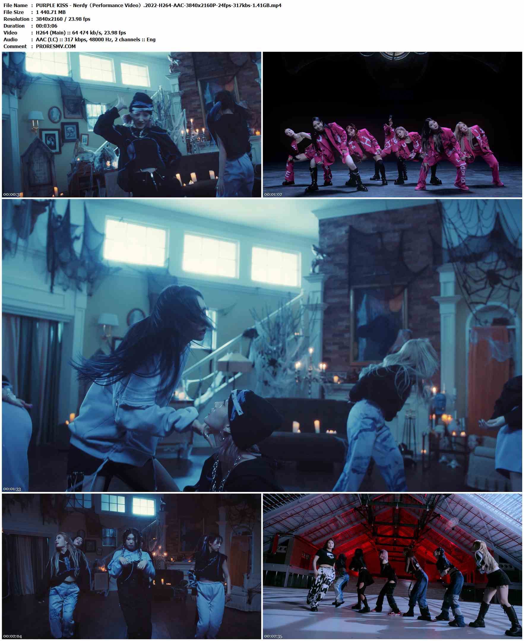 PURPLE KISS - Nerdy（Performance Video）.2022-H264-AAC-3840x2160P-24fps-317kbs-1.41GB官方MV_高清MV